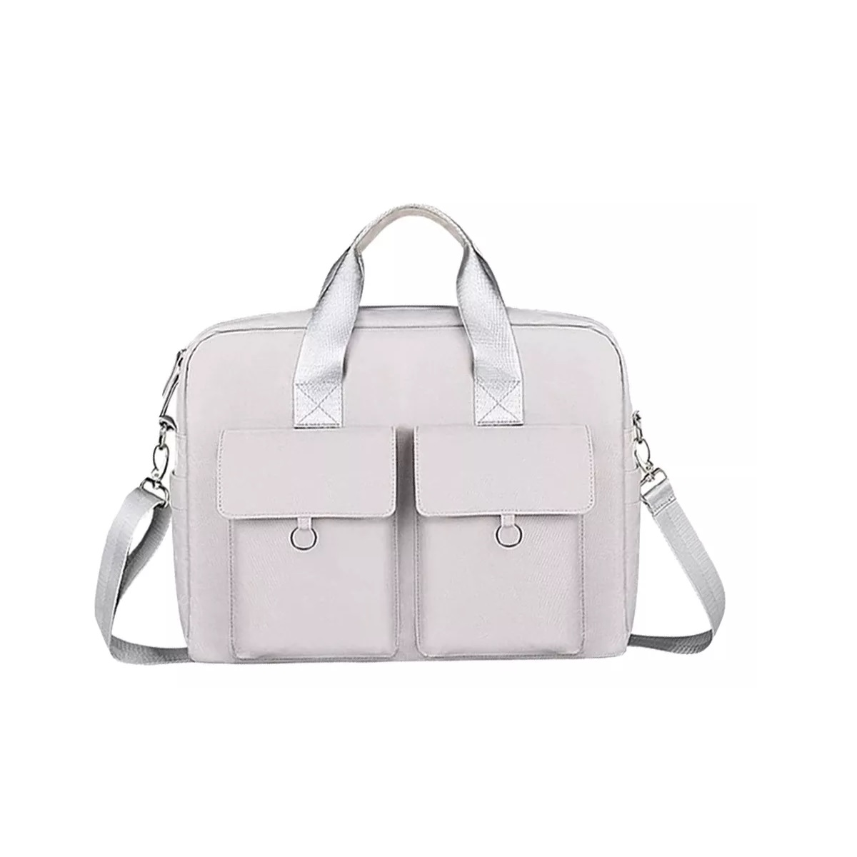 Impermeable Maletin Bolsa Para Laptop De 15.6inch Dama Mujer Gris.