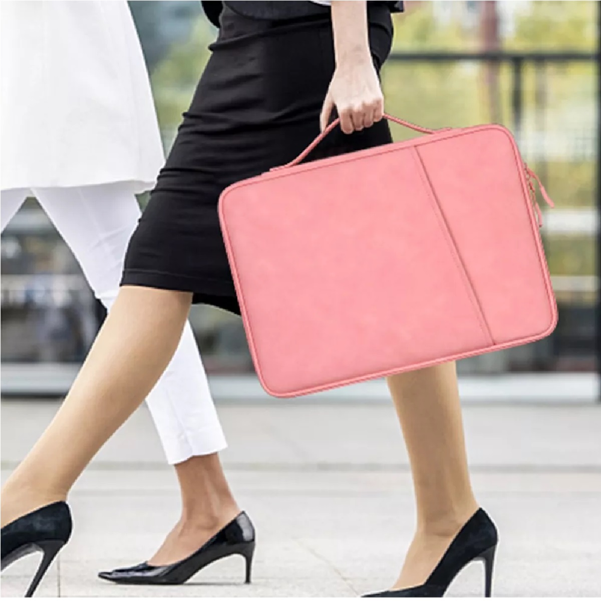 Maletin Para Laptop Impermeable Funda Para Tableta Rosa 10.8-11Plg.