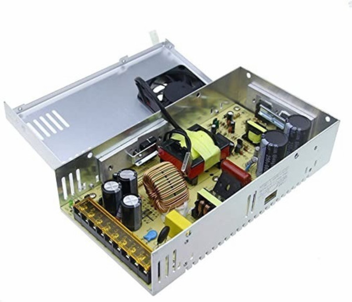 Fuente Conmutada 12v 30a 360w Eliminador Transformador Drive Gris