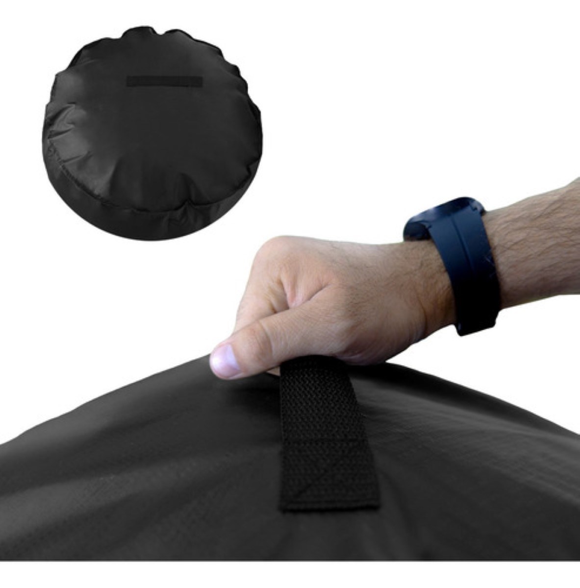 Funda Para Asador Redondo Tipo Weber Kettle negro