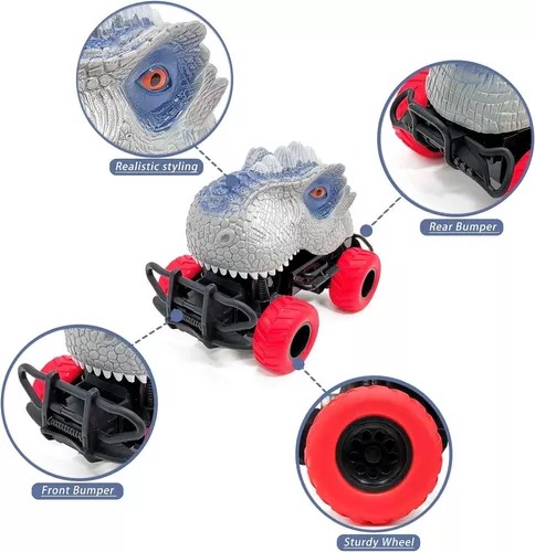Carrito Dinosaurio Azul De Radio Control Cars Dinosaur Pilas Niñ@.