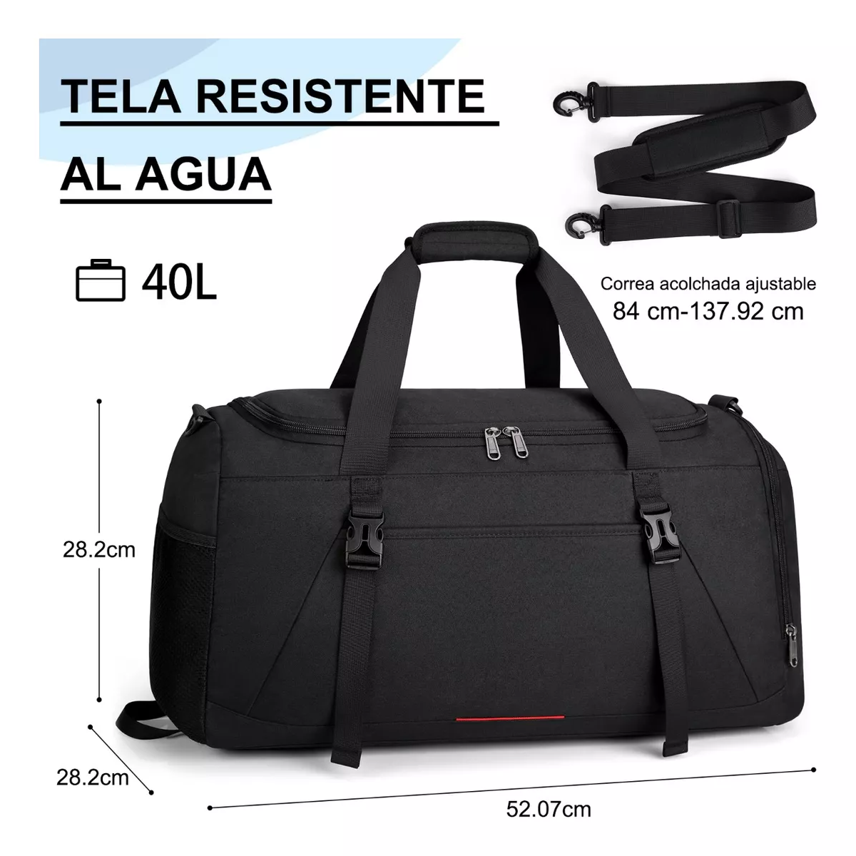 Maleta Deportiva Bolsa Gym Viaje Mochila Fitness Hombre 40l