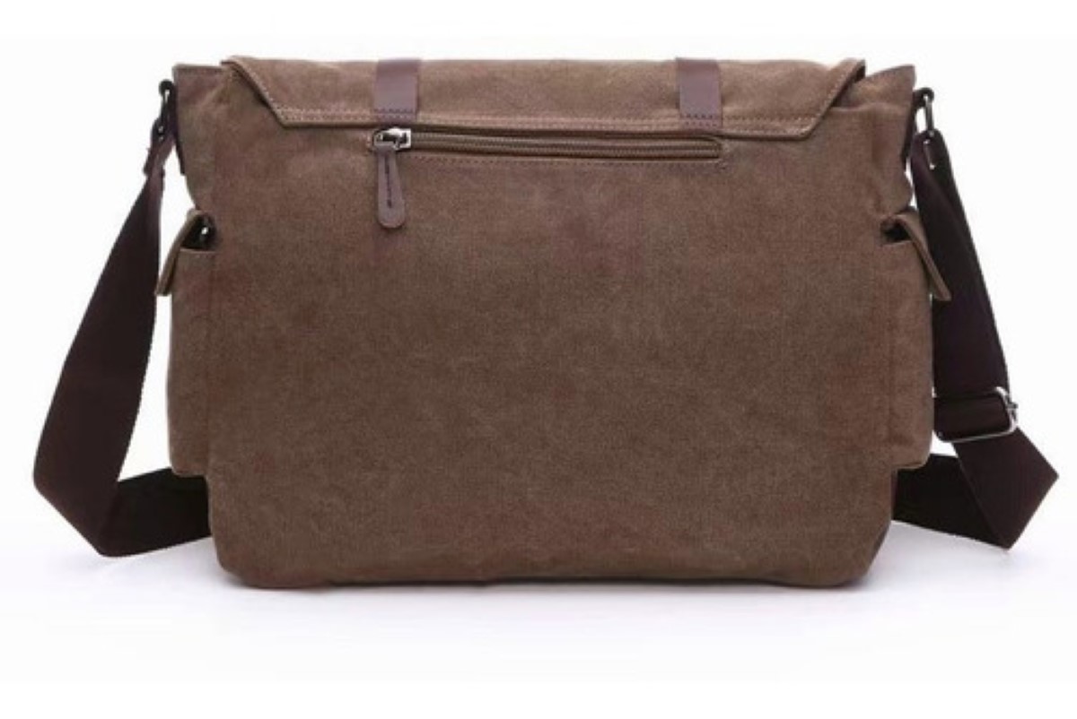 Bandolera Hombre Bolsa De Mensajero De Lona Militar Azul Marino
