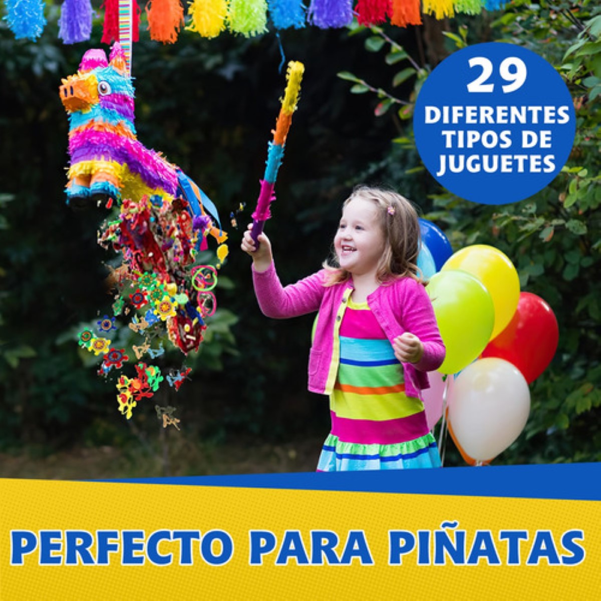 300 Piezas De Fiesta Para Niños,juguetes Para Piñata colores 
