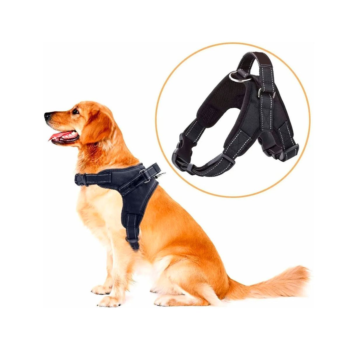 Pechera Pretal Talla L Para Perro Color Camuflaje.