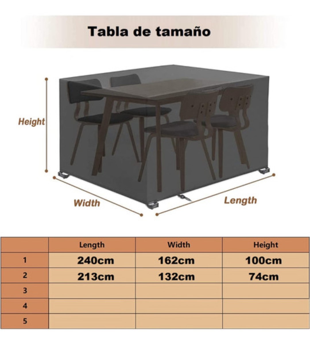 Más Vendido Cubierta Mesa Jardin Funda Para Muebles Exterior negro