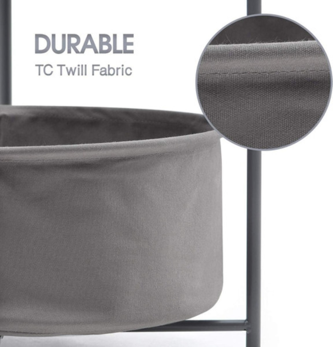 Mesas Lateral Mesa Auxiliar Mesita De Noche Metal Plegable gris