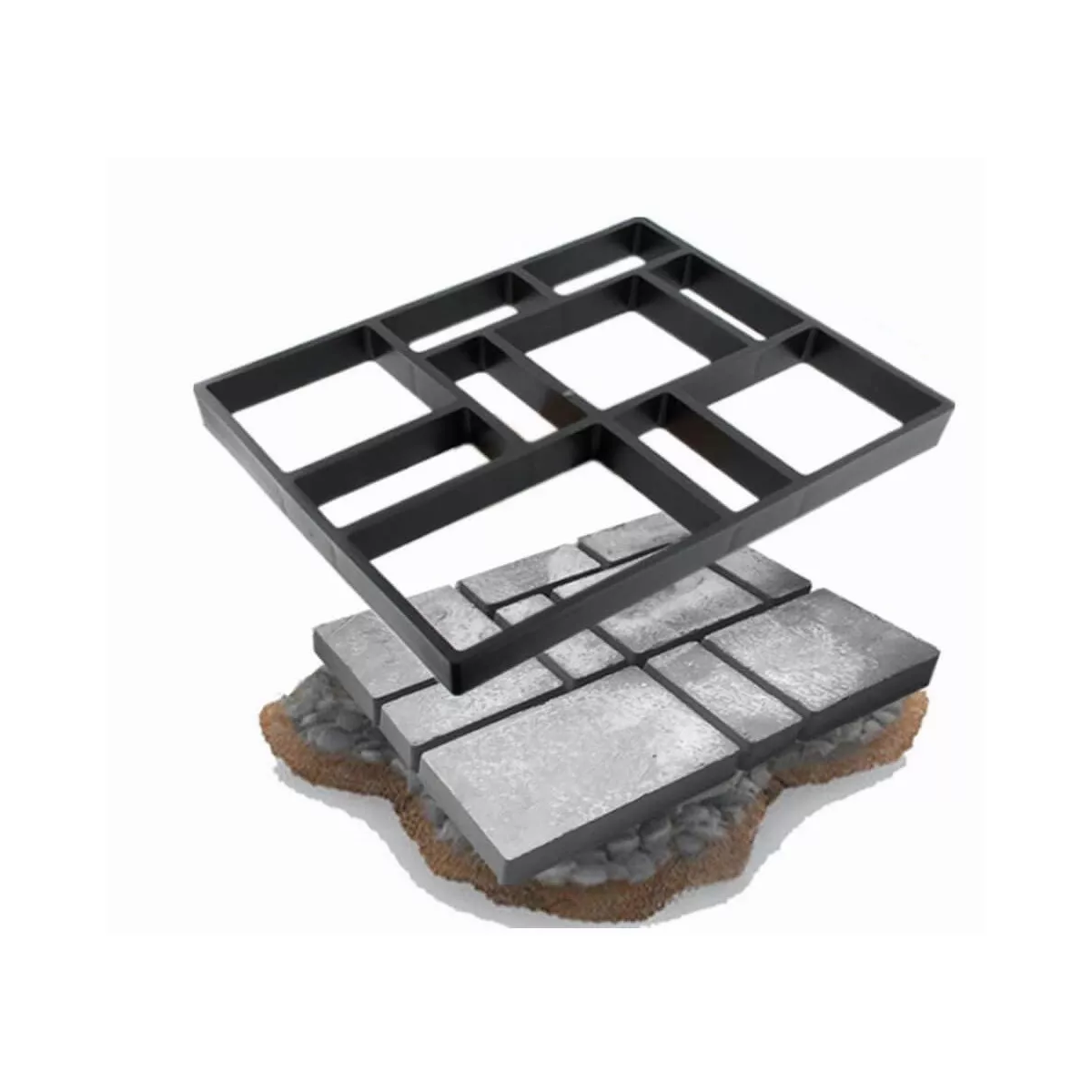 Molde Para Estampado De Concreto Tipo Piedra Estampar Piso.
