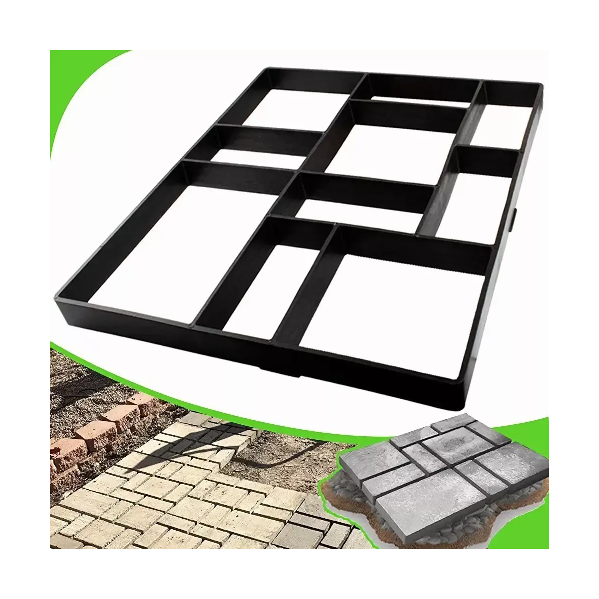 Molde Para Estampado De Concreto Tipo Piedra Estampar Piso.