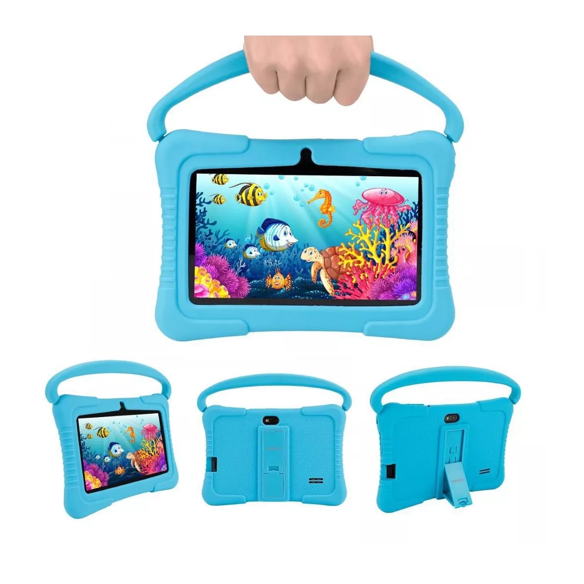 Tableta 7 Pulgadas Para Niño Android 12 32gb Memoria Azul.