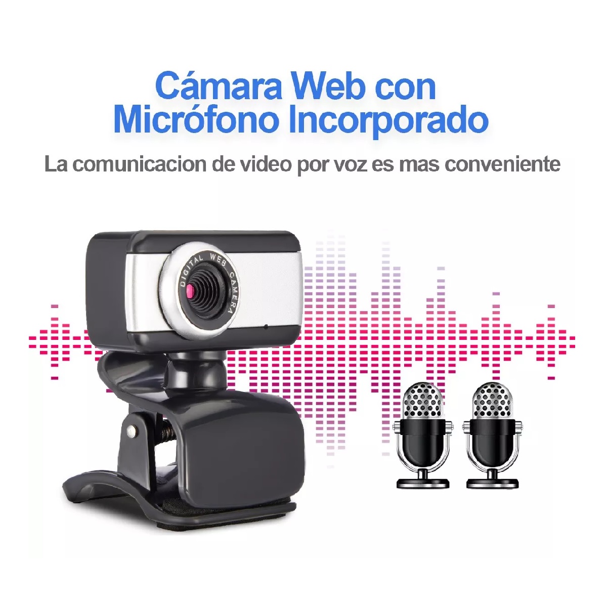 Cámara Web Usb Full Hd 1080p 2k 30fps Con Micrófono Para Pc.