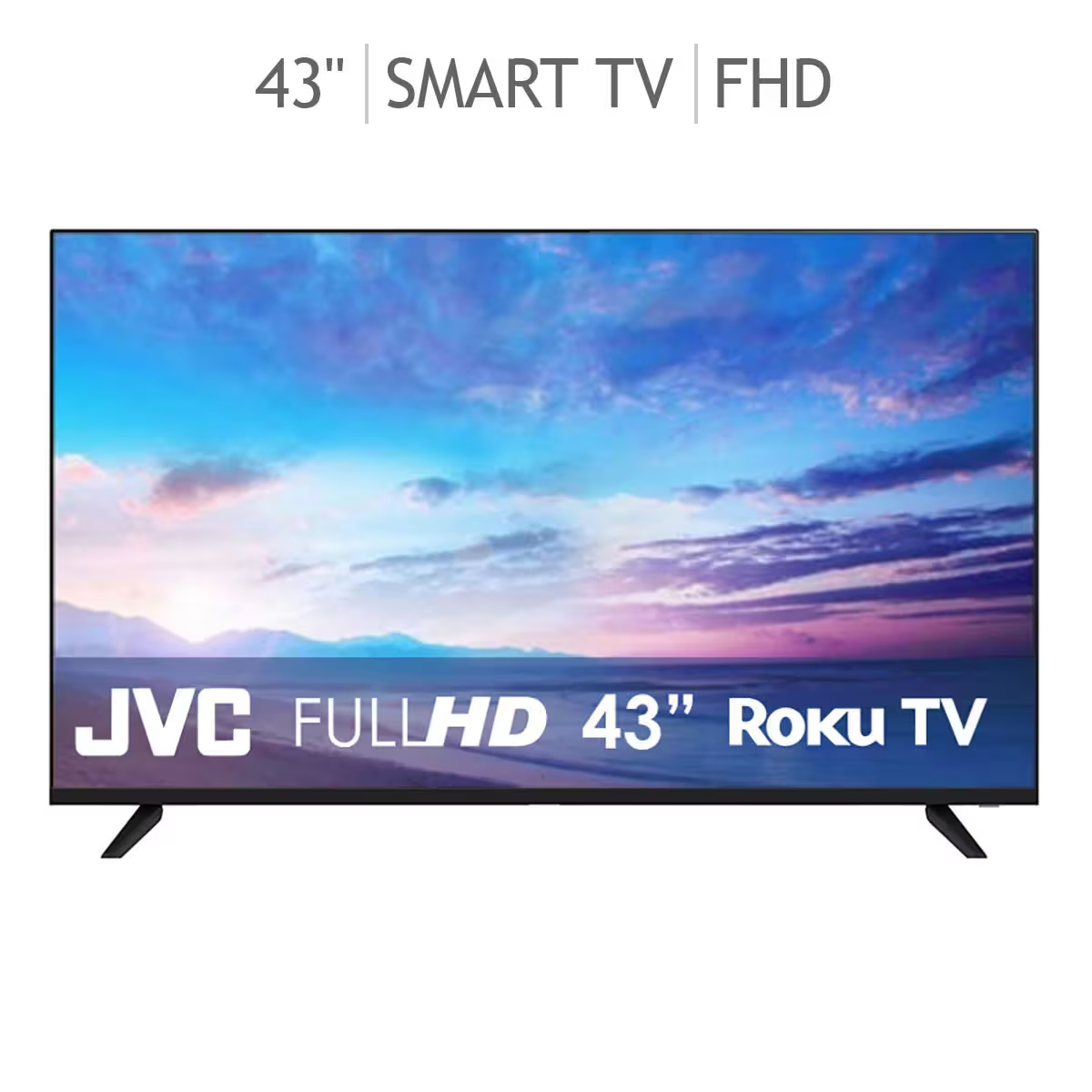 Pantalla Tv JVC 43 pulg Roku Smart tv Full Hd usb hdmi netflix