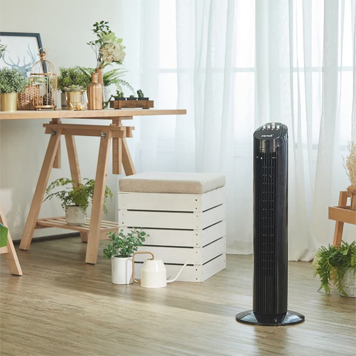 Ventilador Torre 29" MYTEK 3352 oscilación 90° 3 velocidades.
