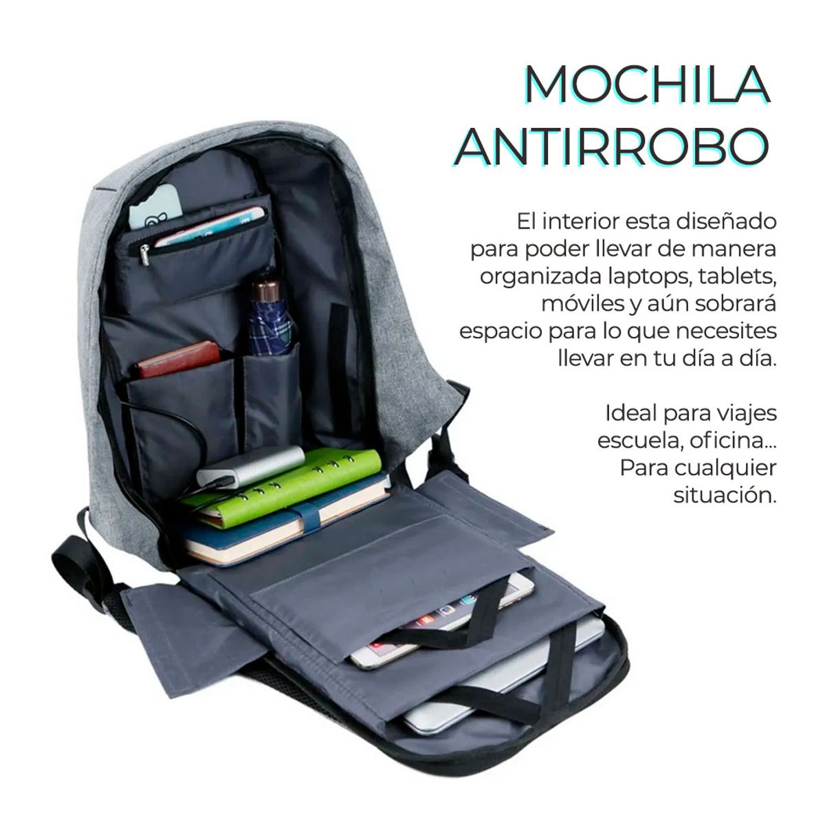 Mochila laptop antirrobo online