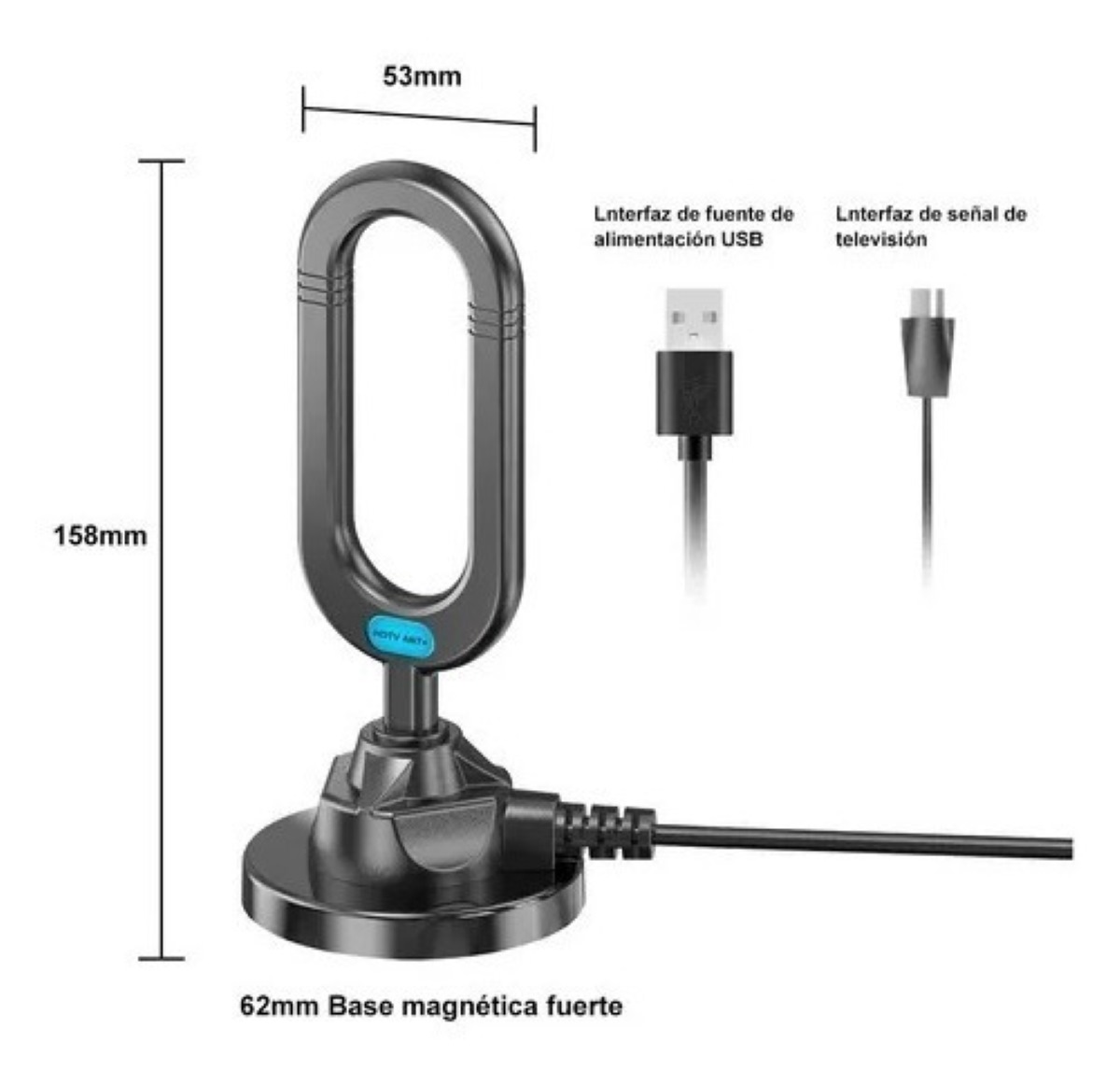 Antenna De Tv De Televisionn Para Interiores Hdtv 1080p 4k