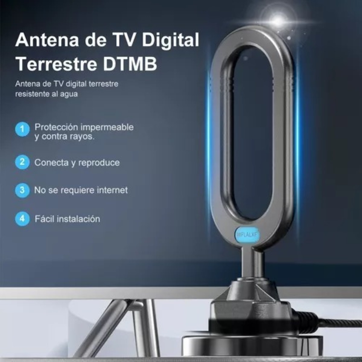 Antenna De Tv De Televisionn Para Interiores Hdtv 1080p 4k