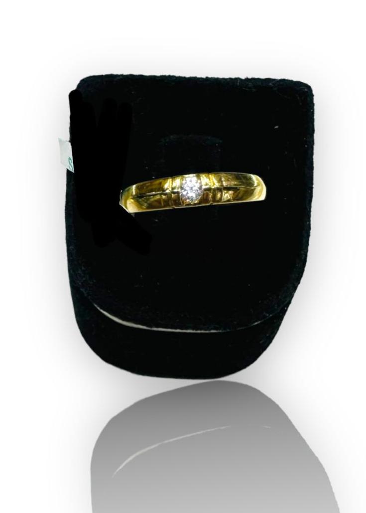 Anillo Compromiso Oro 10 k + Obsequio.