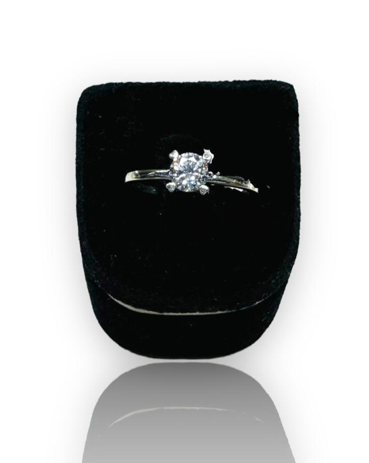 Anillo Compromiso Clásico Oro 10 K + Obsequio  