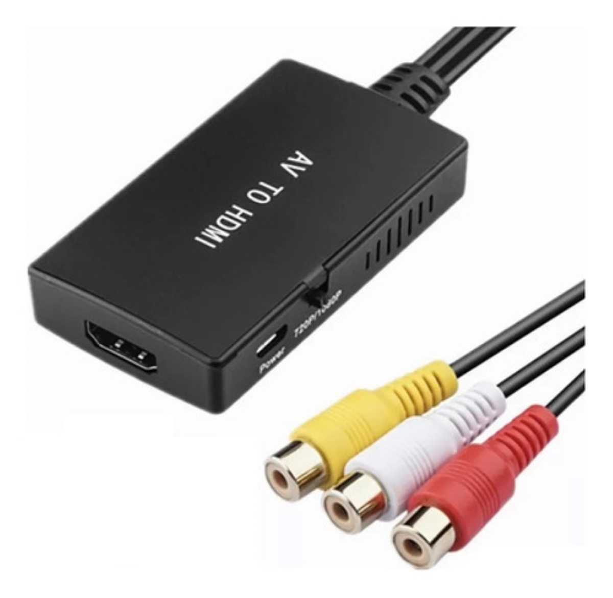Convertidor Av A Hdmi, Adaptador Compuesto A Compatible Con