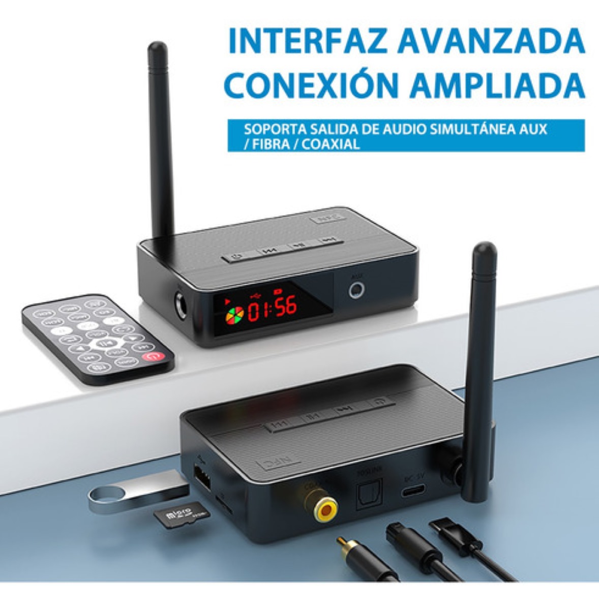 Nfc Receptor Bluetooth 5.3 Audio Estéreo Adaptador