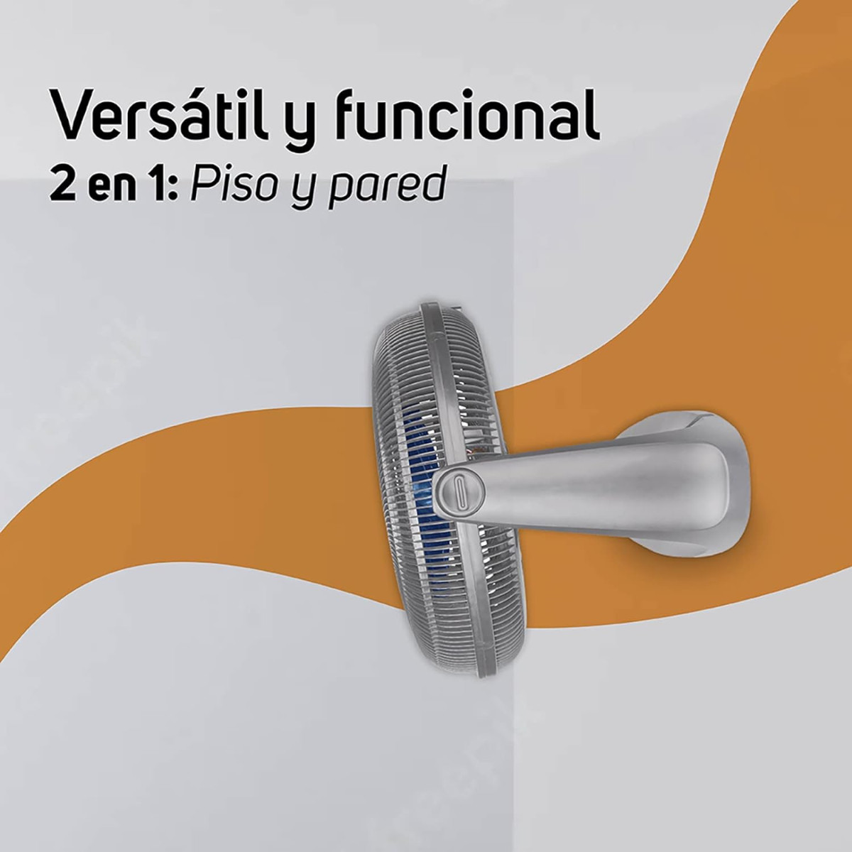 Ventilador De Piso Y Pared Taurus Supersonic 20" 3 Vel Gris.
