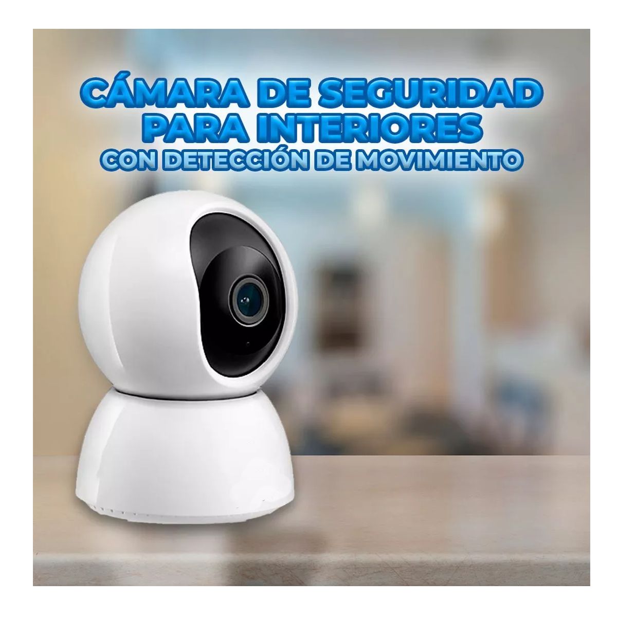 Camara De Seguridad Ip Wifi 2.4ghz 3mpx Compatible Con Alexa Elegate Blanca.