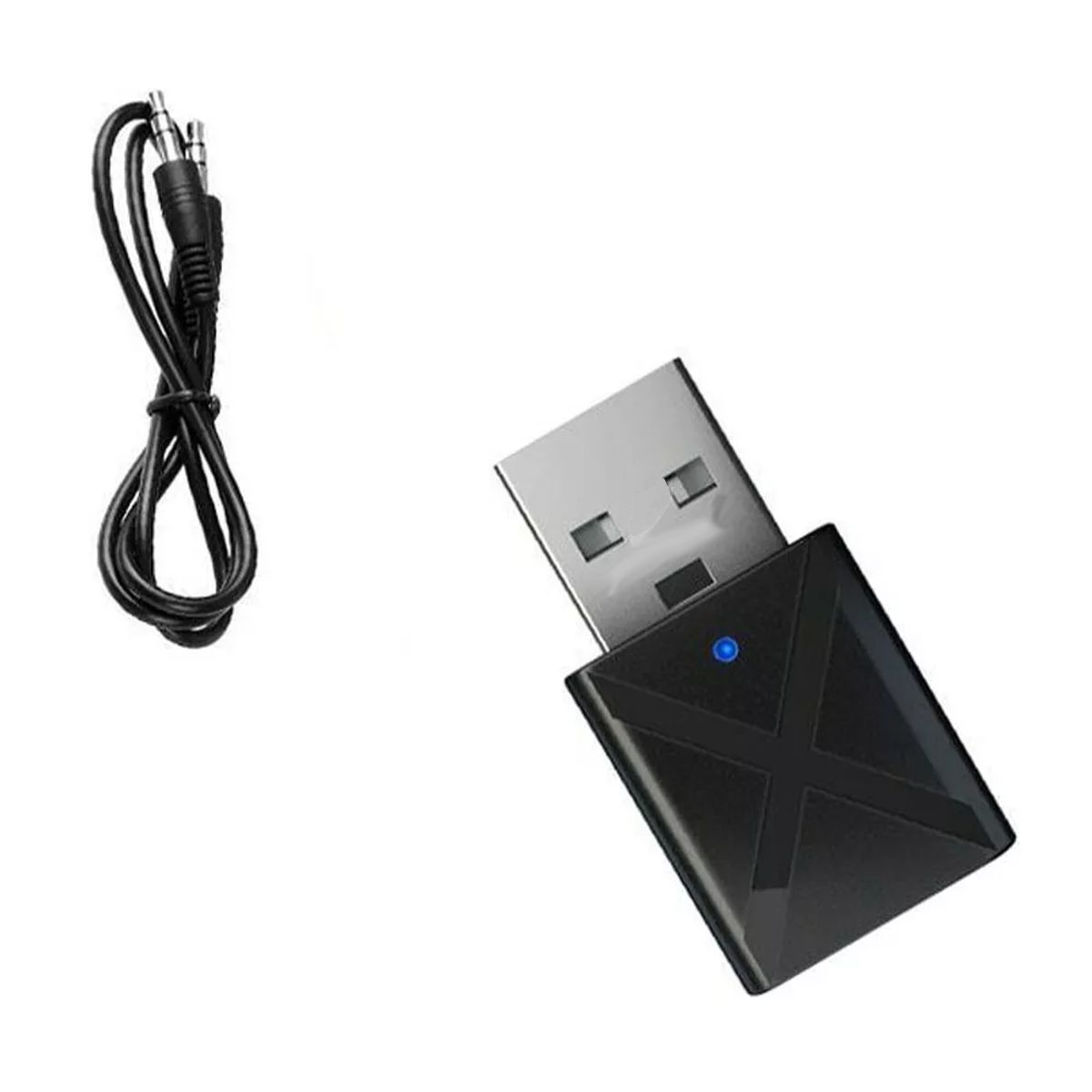 Receptor Y Transmisor De Audio Bluetooth 5.0 Auto O Casa Negro.
