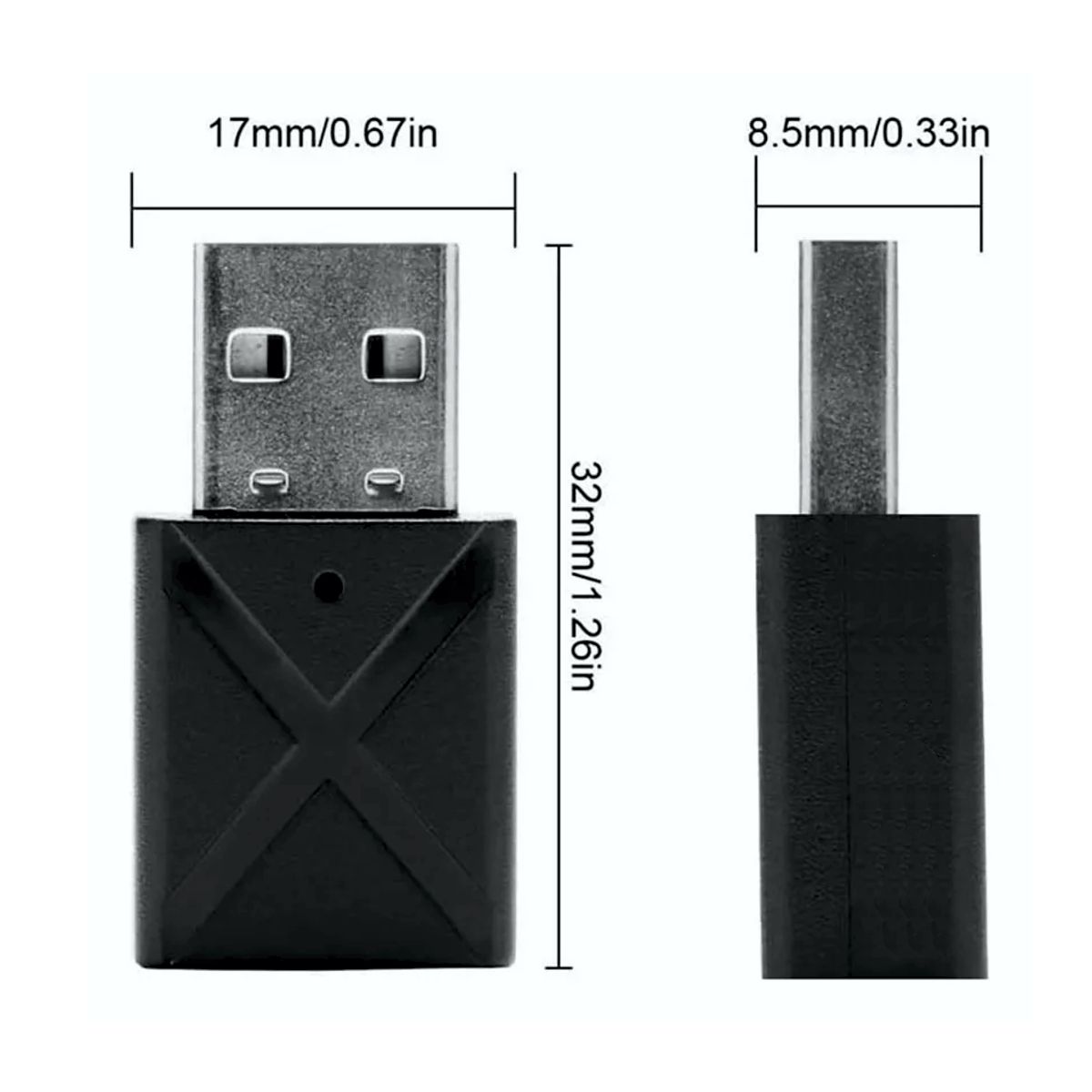 Receptor Y Transmisor De Audio Bluetooth 5.0 Auto O Casa Negro.