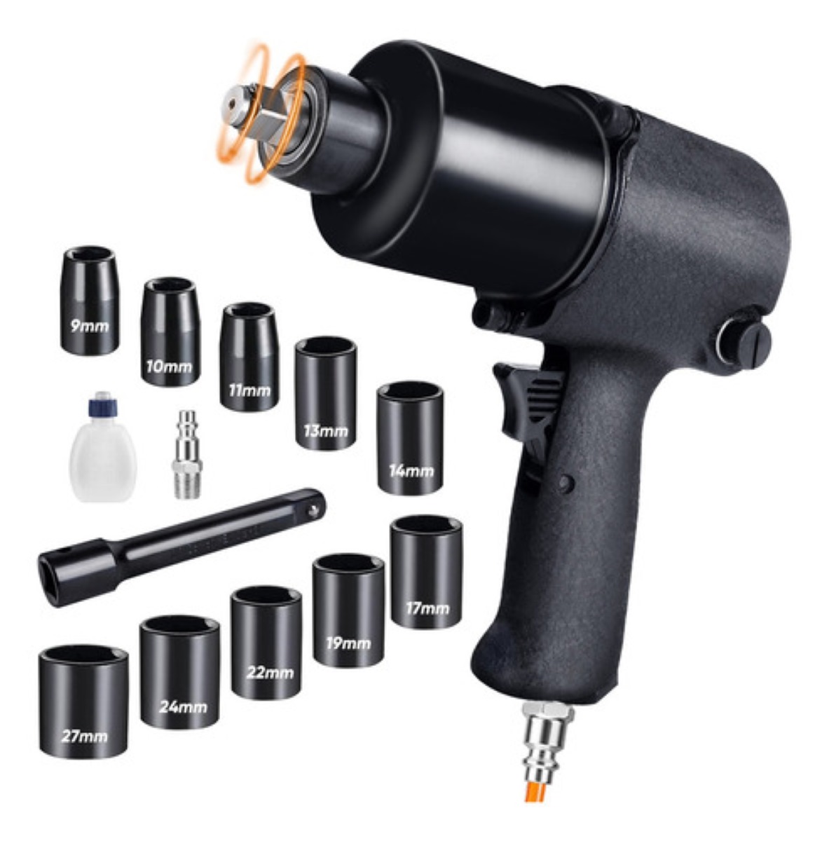 Llave De Impacto Pistola Neumática 700 N.m Profesional 1/2''