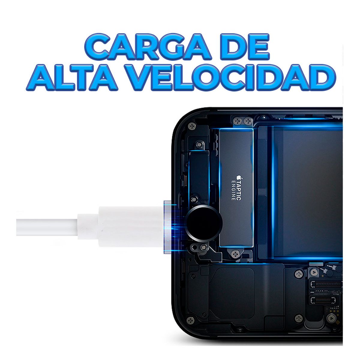 Cable De Carga Y Datos Usb Tipo C 3 Metros 2A.