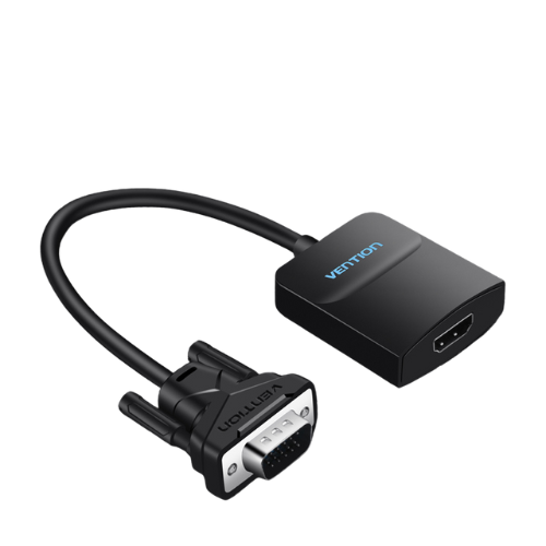 Cable Conversor Vention VGA Macho - HDMI Hembra/ 15cm/ Negro.