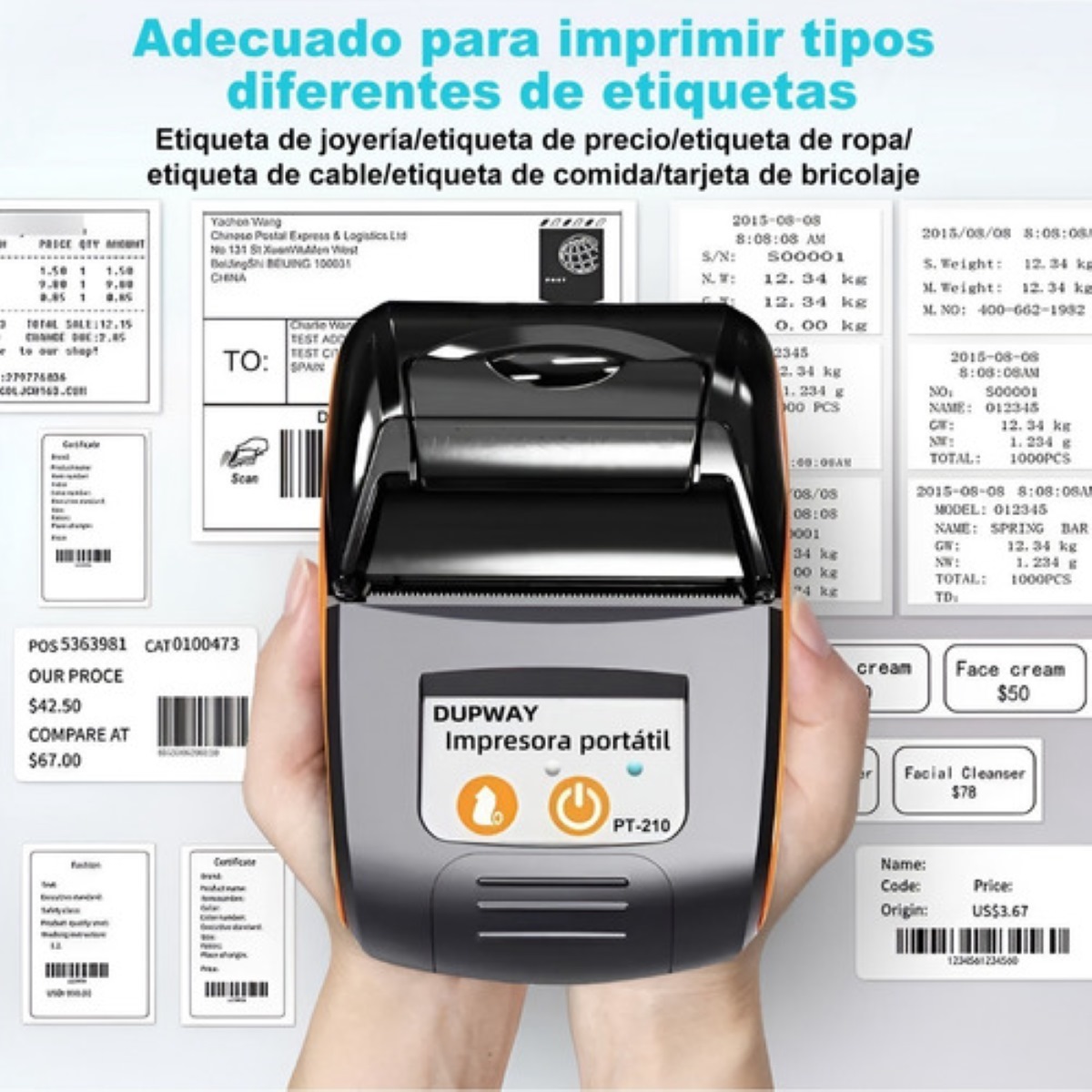 Mini Impresora Portátil Térmica Bluetooth Recibos 58mm