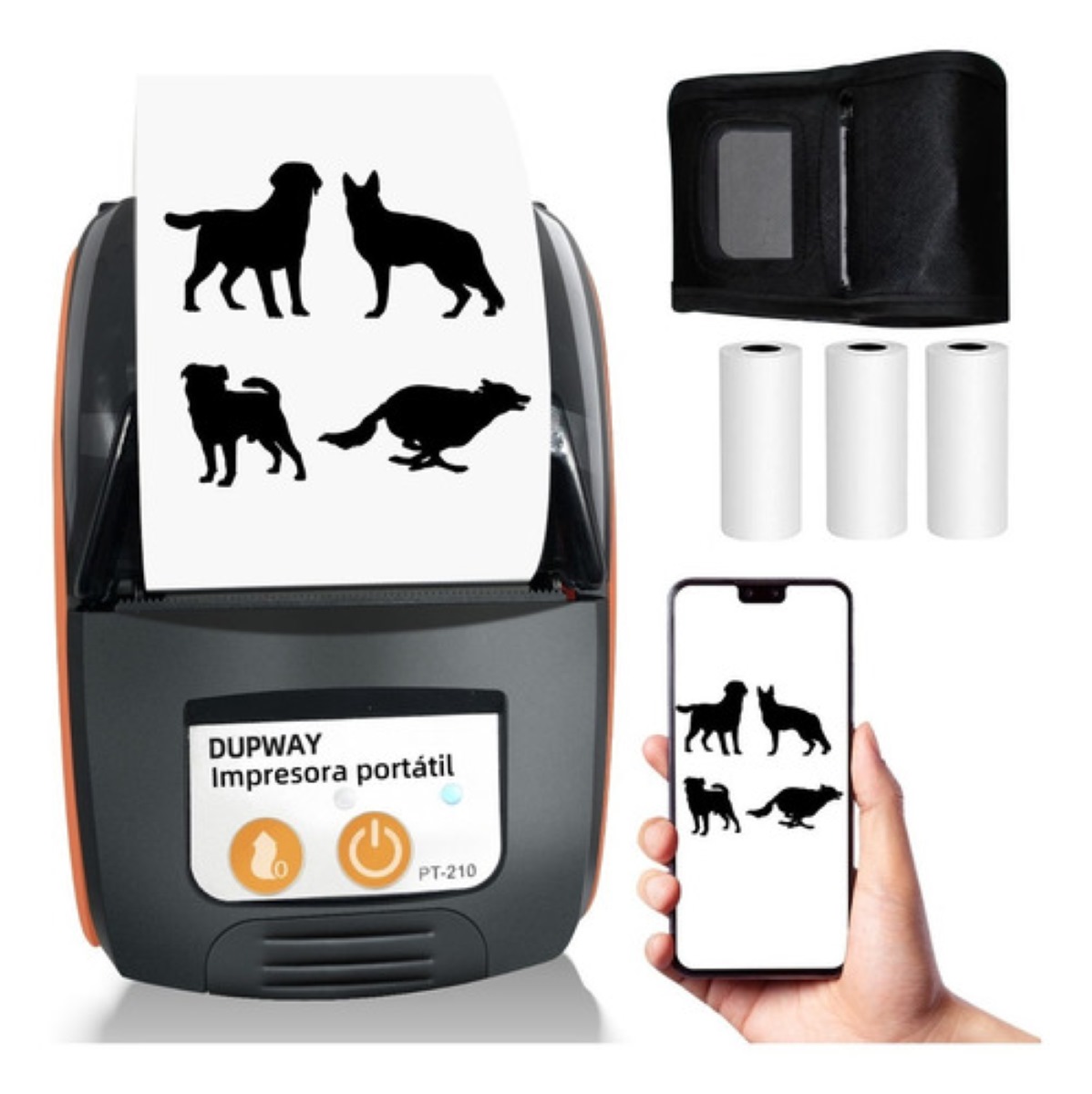 Mini Impresora Portátil Térmica Bluetooth Recibos 58mm