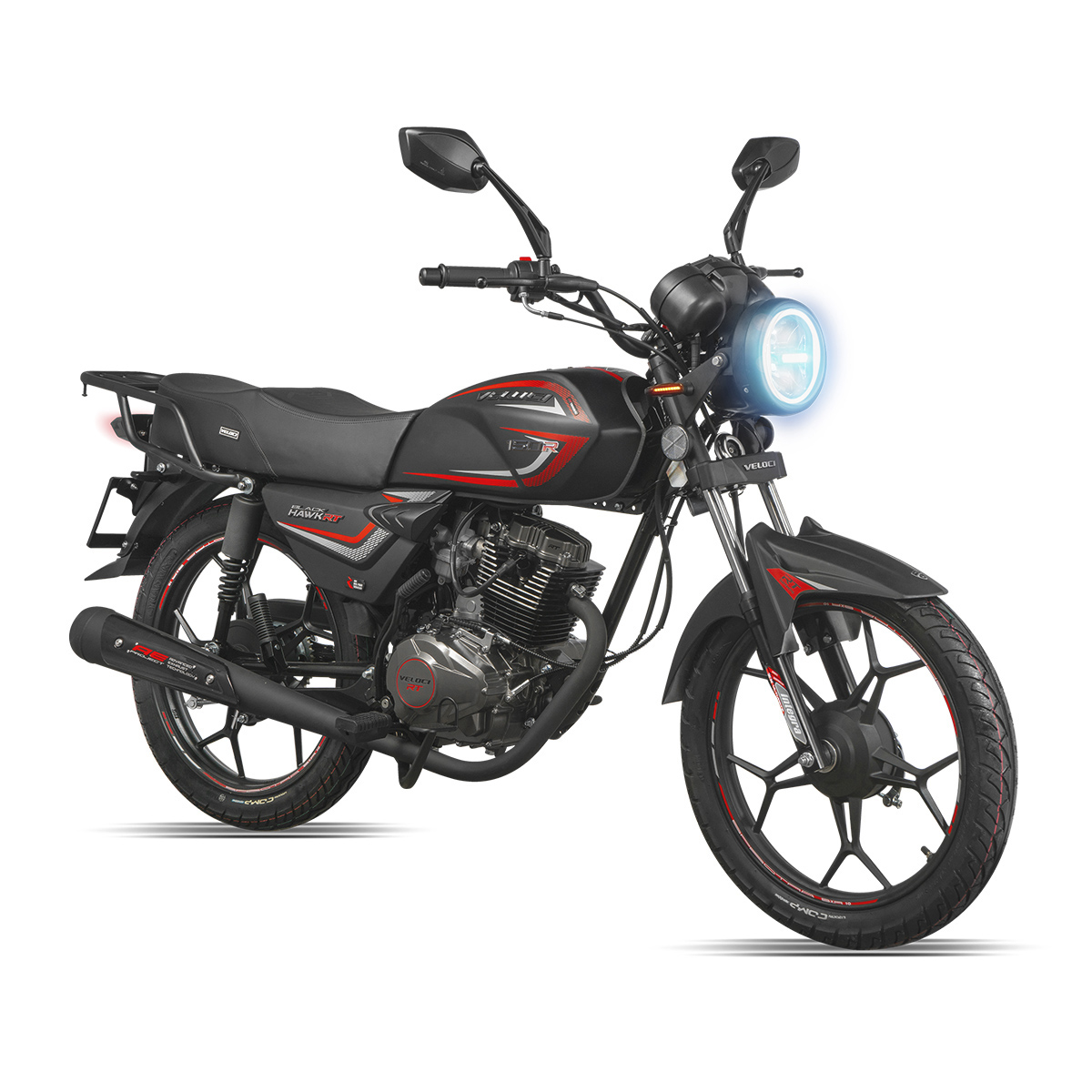 Motocicleta Veloci Black Hawk Rt 150 Cc Negro 2023.