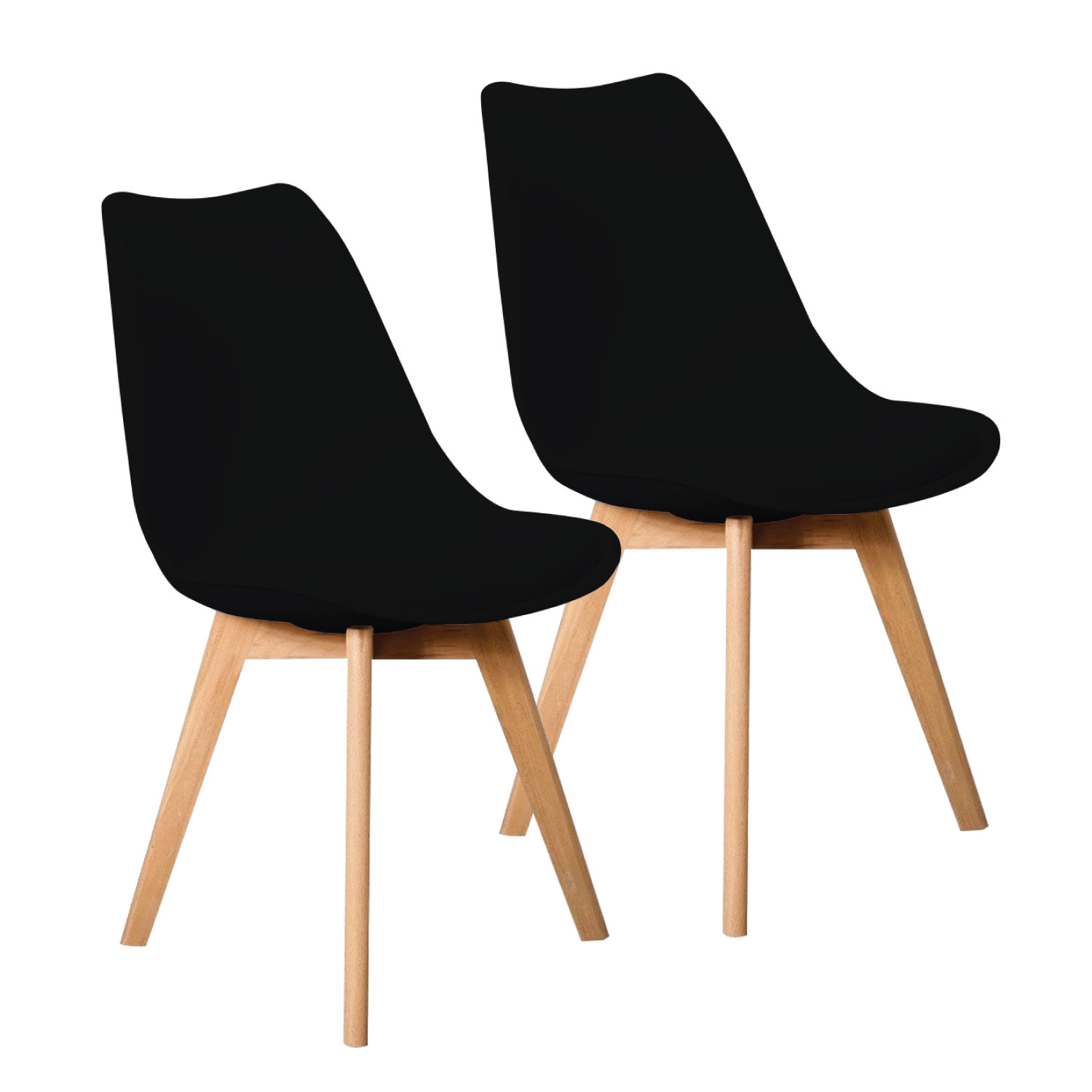 Set/Kit 2 Silla Tulip Eames Acojinada Minimalista Moderna