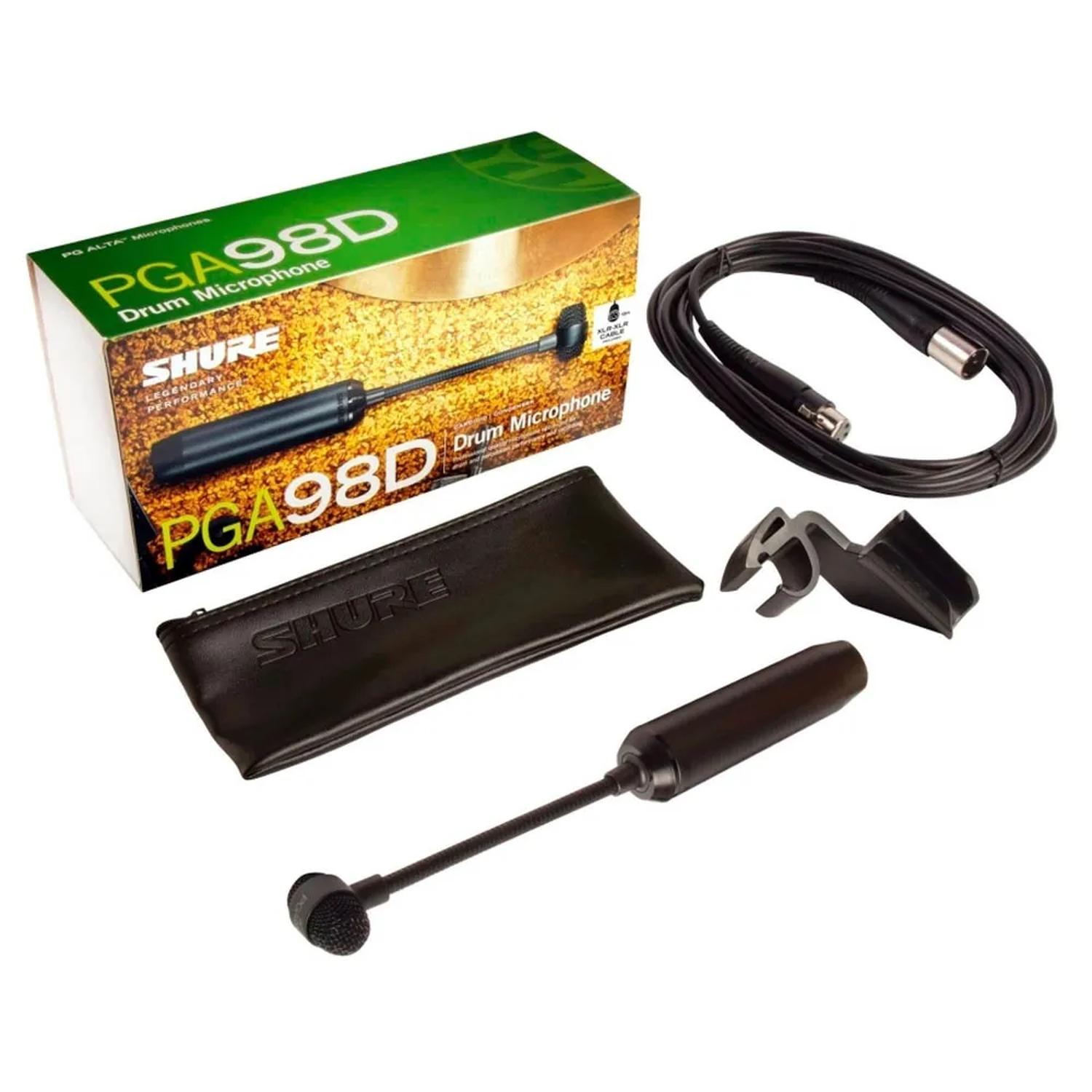 Microfono Shure condensador cardioide para Percusiones Pga98d-xlr.