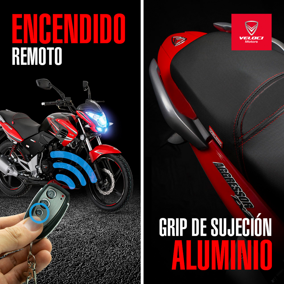 Moto Veloci Aggressor Zx2 250cc Rojo 2022.
