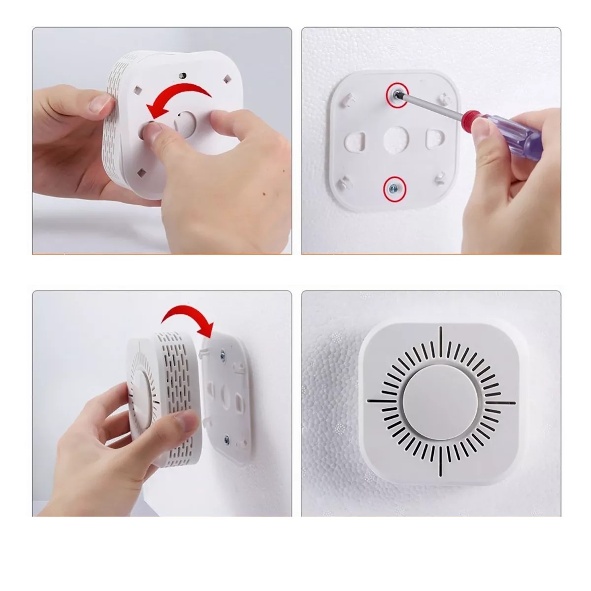 Sensores Detector Con Alarma De Humo Y Monóxido De Carbono.