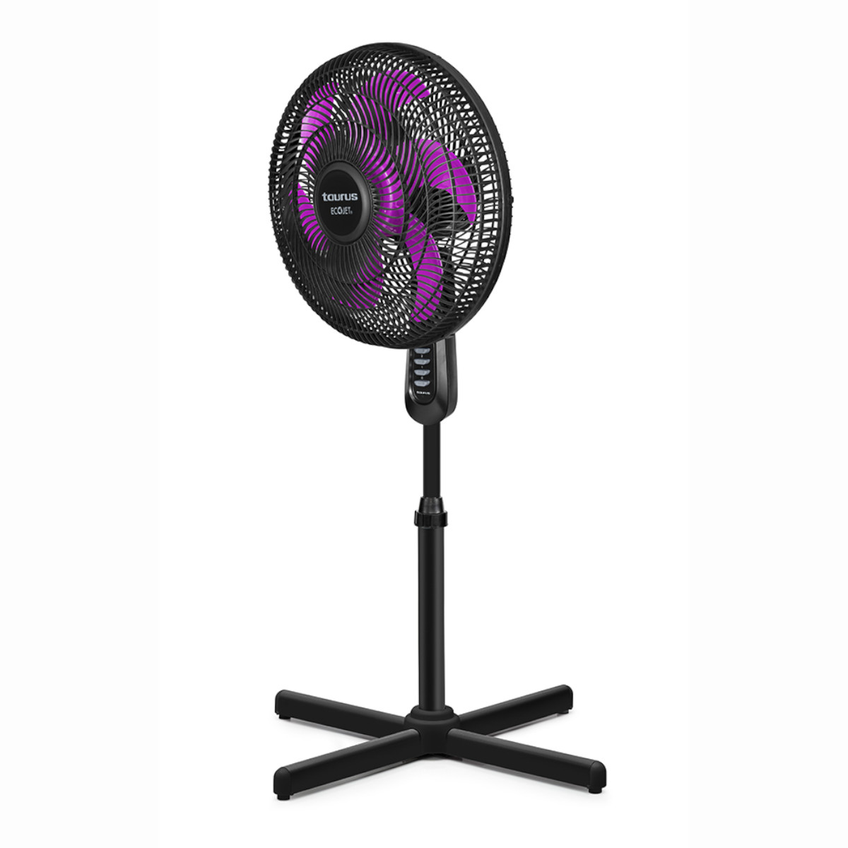 Ventilador Pedestal Taurus Universe 16" 3 Vel. 6 Aspas Negro.