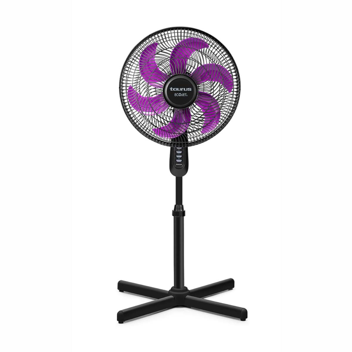 Ventilador Pedestal Taurus Universe 16" 3 Vel. 6 Aspas Negro.