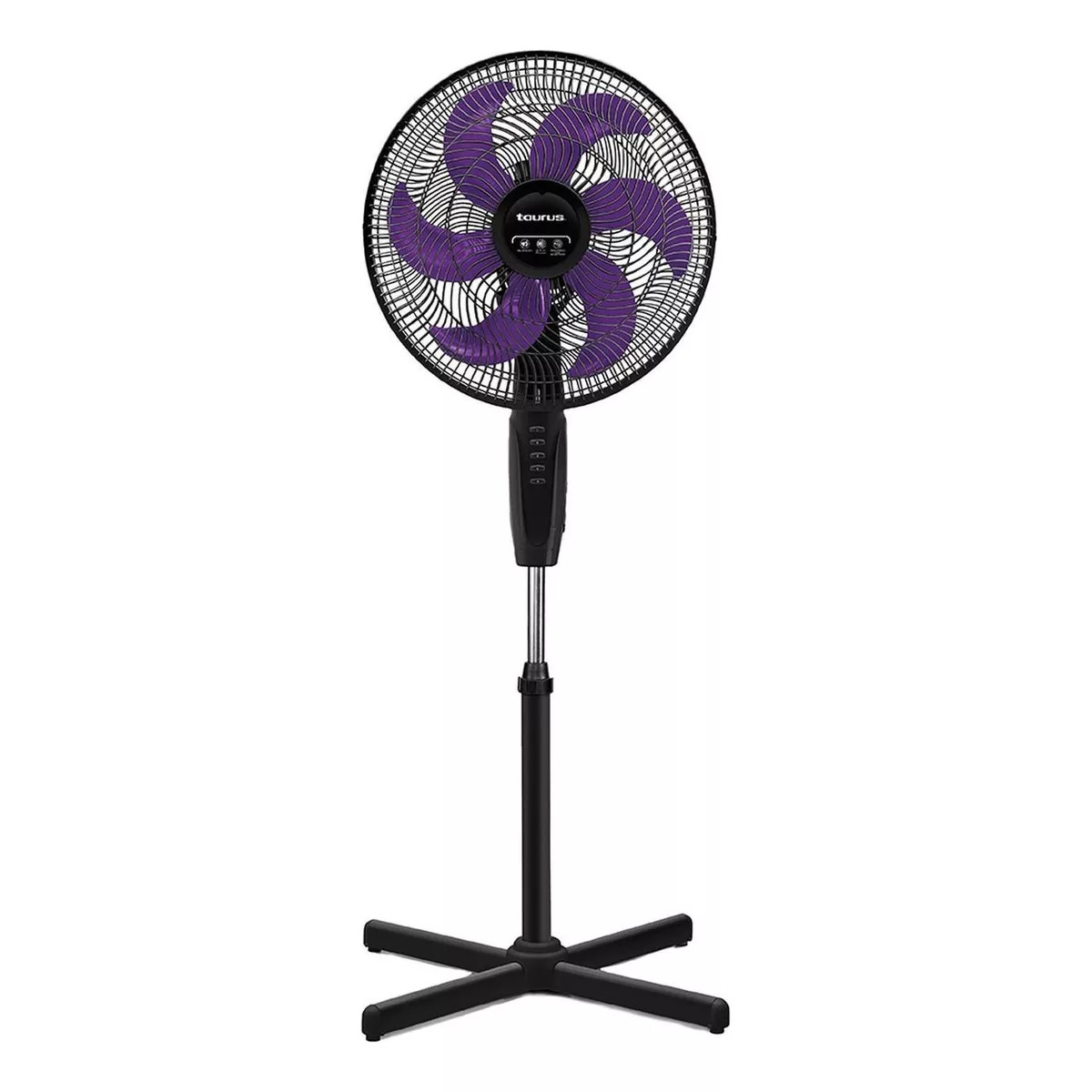 Ventilador Pedestal Taurus Universe 16" 3 Vel. 6 Aspas Negro.