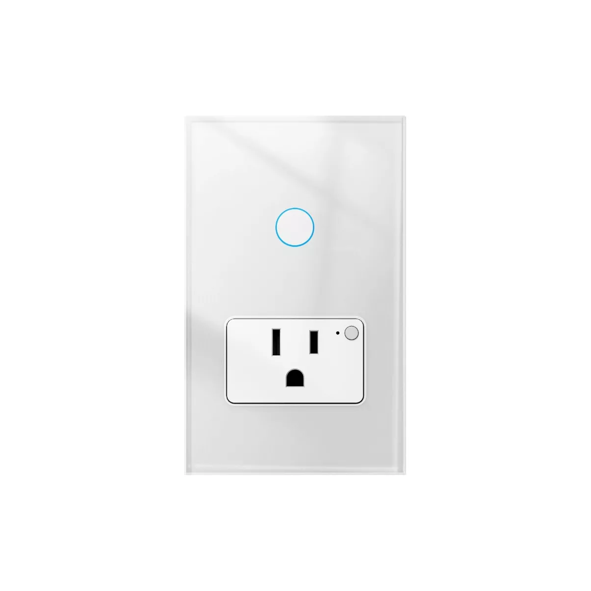 Apagador Con Enchufe Wifi Inteligente 1 Botón Interruptor.