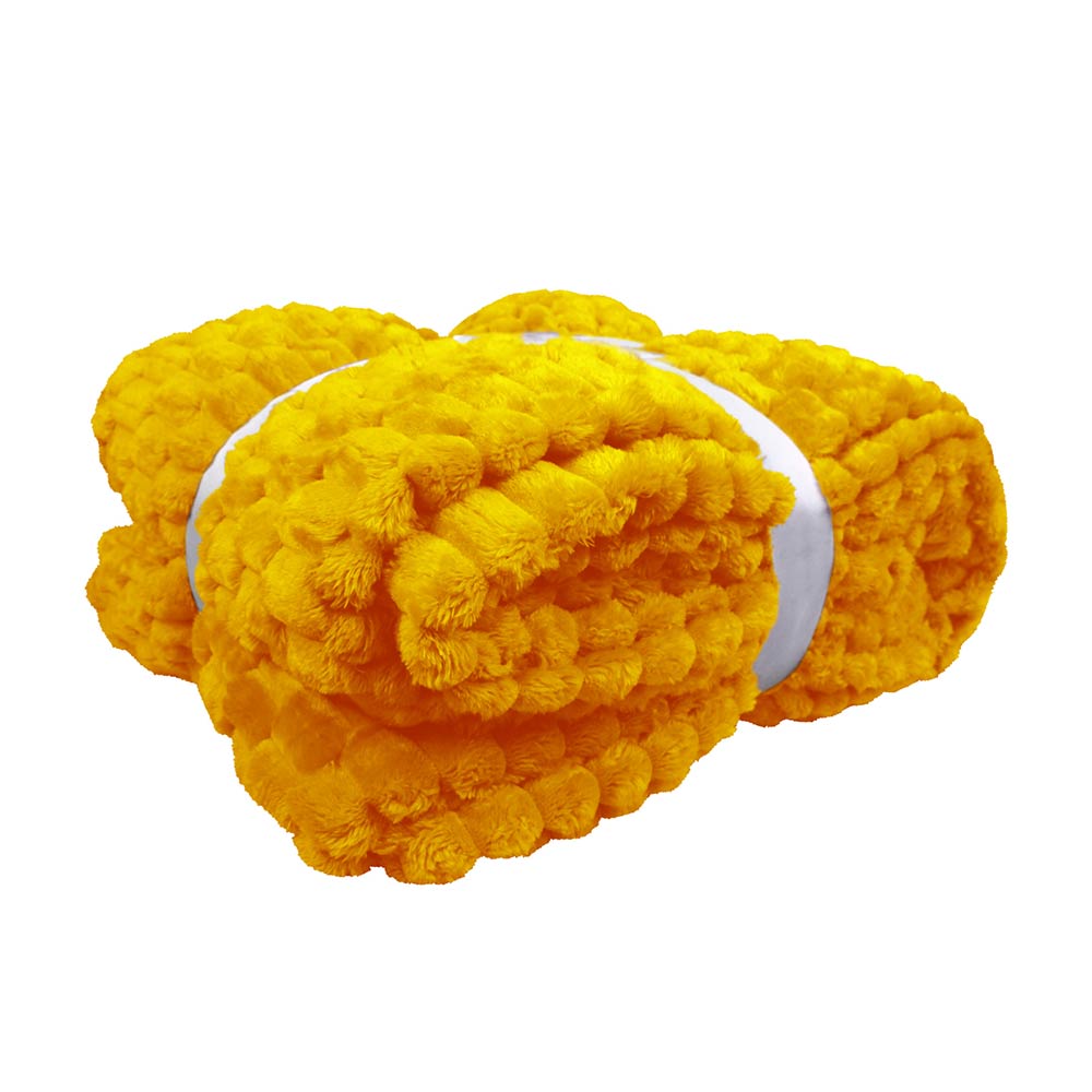 Frazada King Size Ligera Amarilla Transpirable Térmico