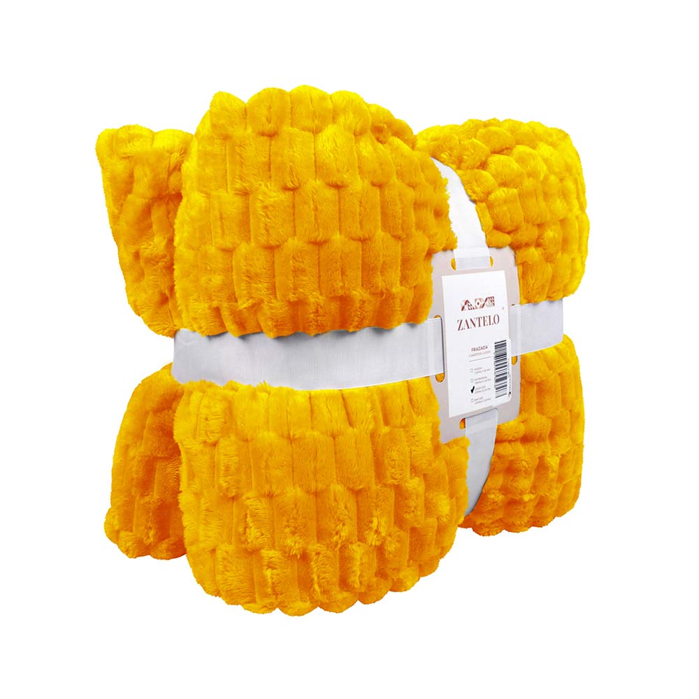 Frazada King Size Ligera Amarilla Transpirable Térmico