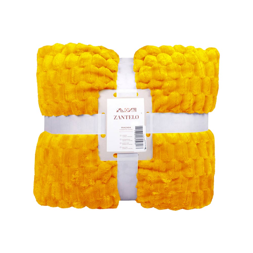 Frazada King Size Ligera Amarilla Transpirable Térmico