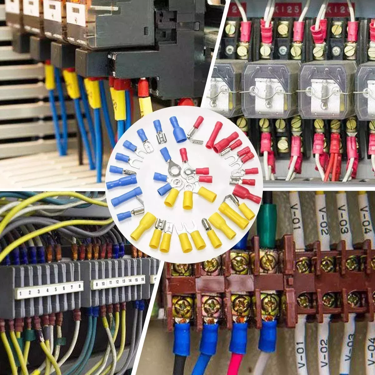 Set 1500 Terminales Conectores Crimpado Cable Alambre Eléctrico.