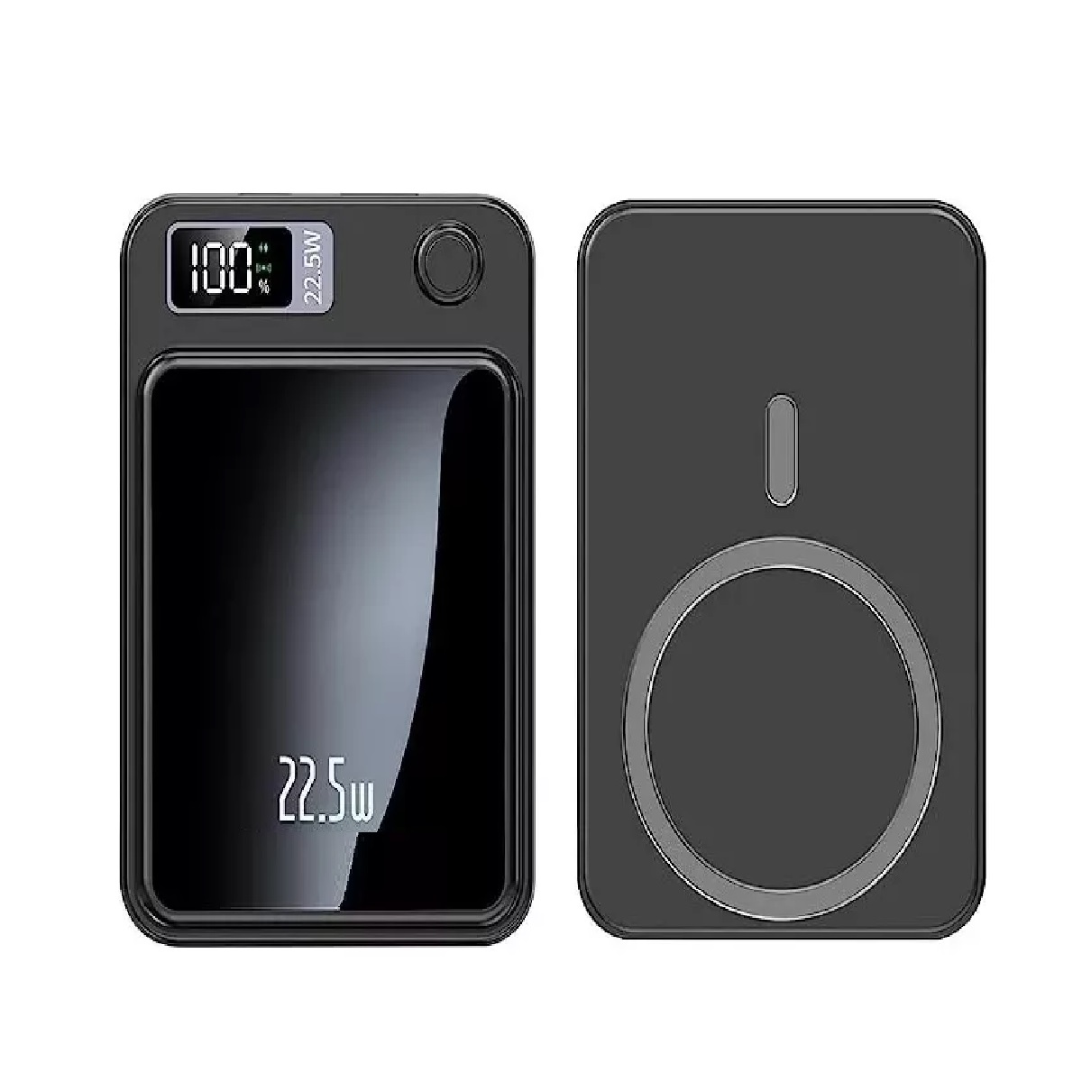 Power Bank Inalámbrico Magnético 10000mah 5.0a 22.5w Usb-c Qi Negro.