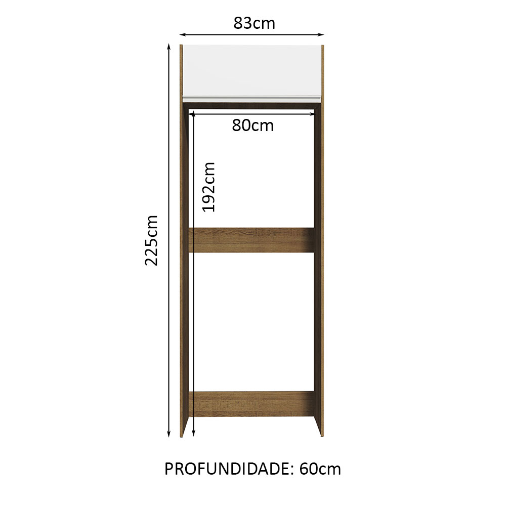 Mueble de Cocina Puerta-Refrigerador Madesa Glamy 1 Puerta Basculante.