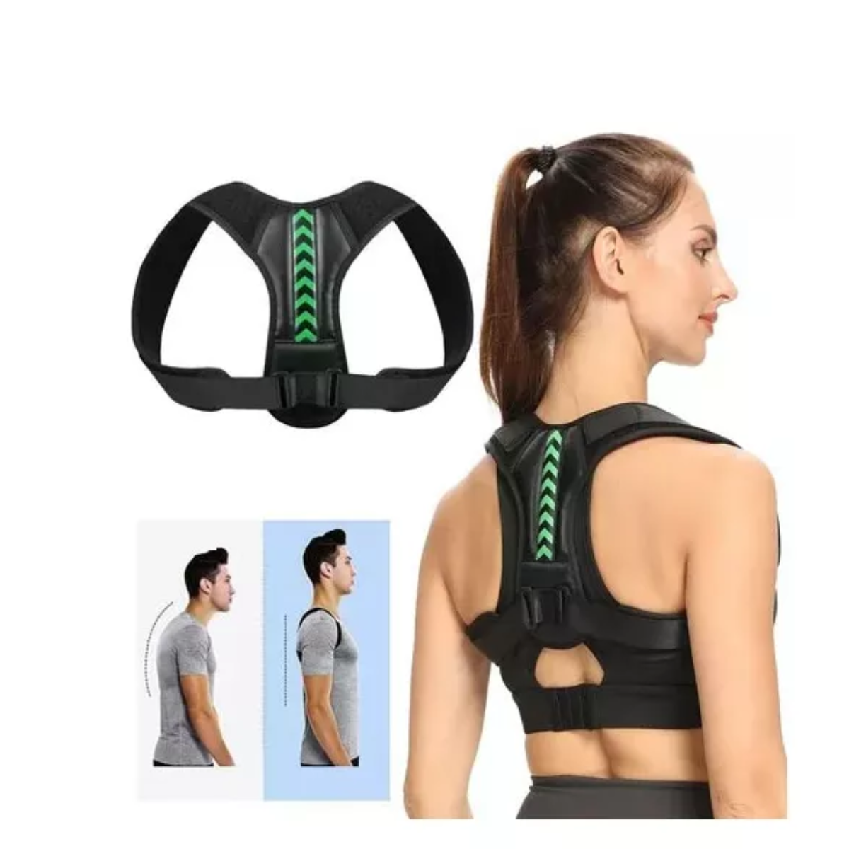 Faja Ajustables De Corrección De La Postura De La Joroba XL.