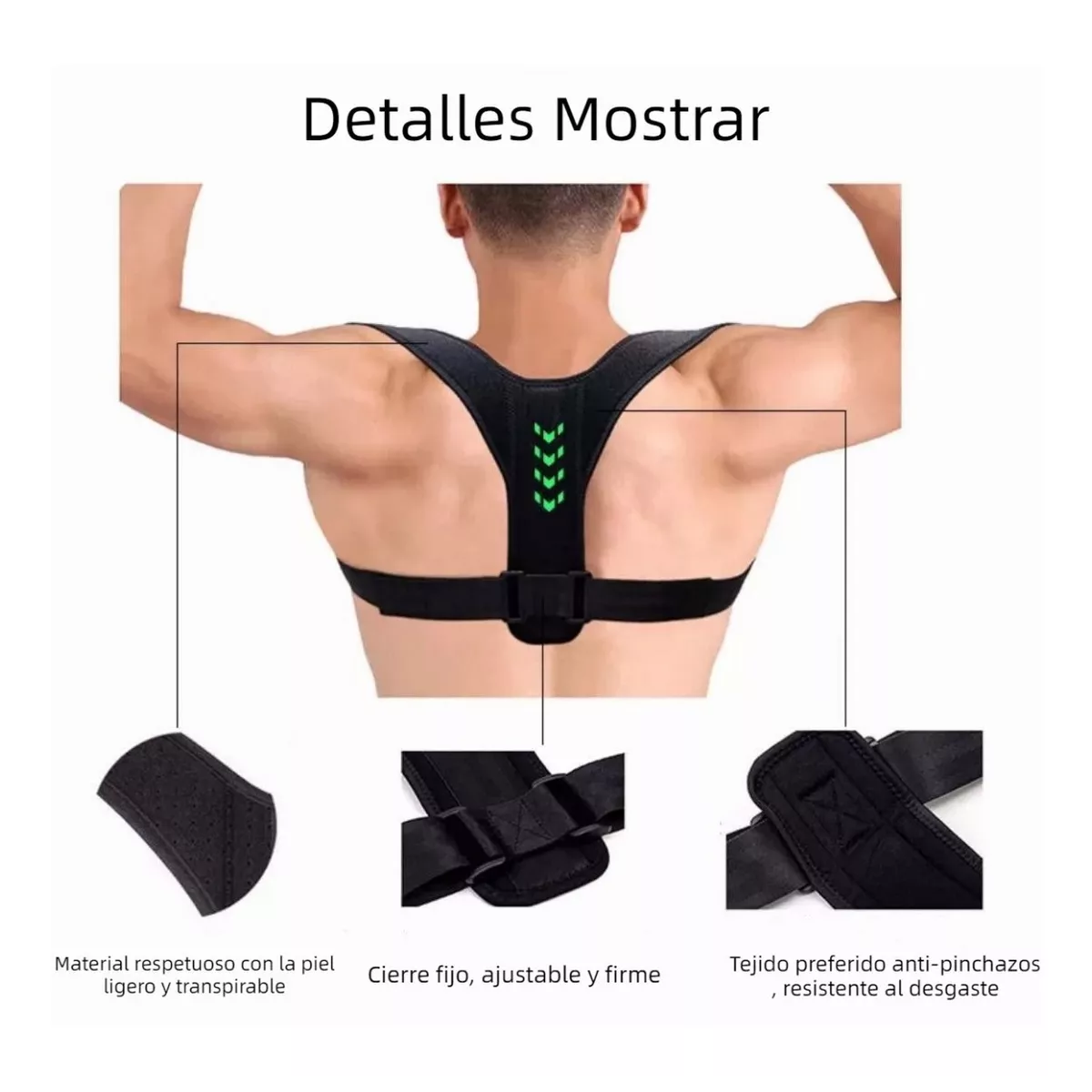 Faja Ajustables De Corrección De La Postura De La Joroba G.